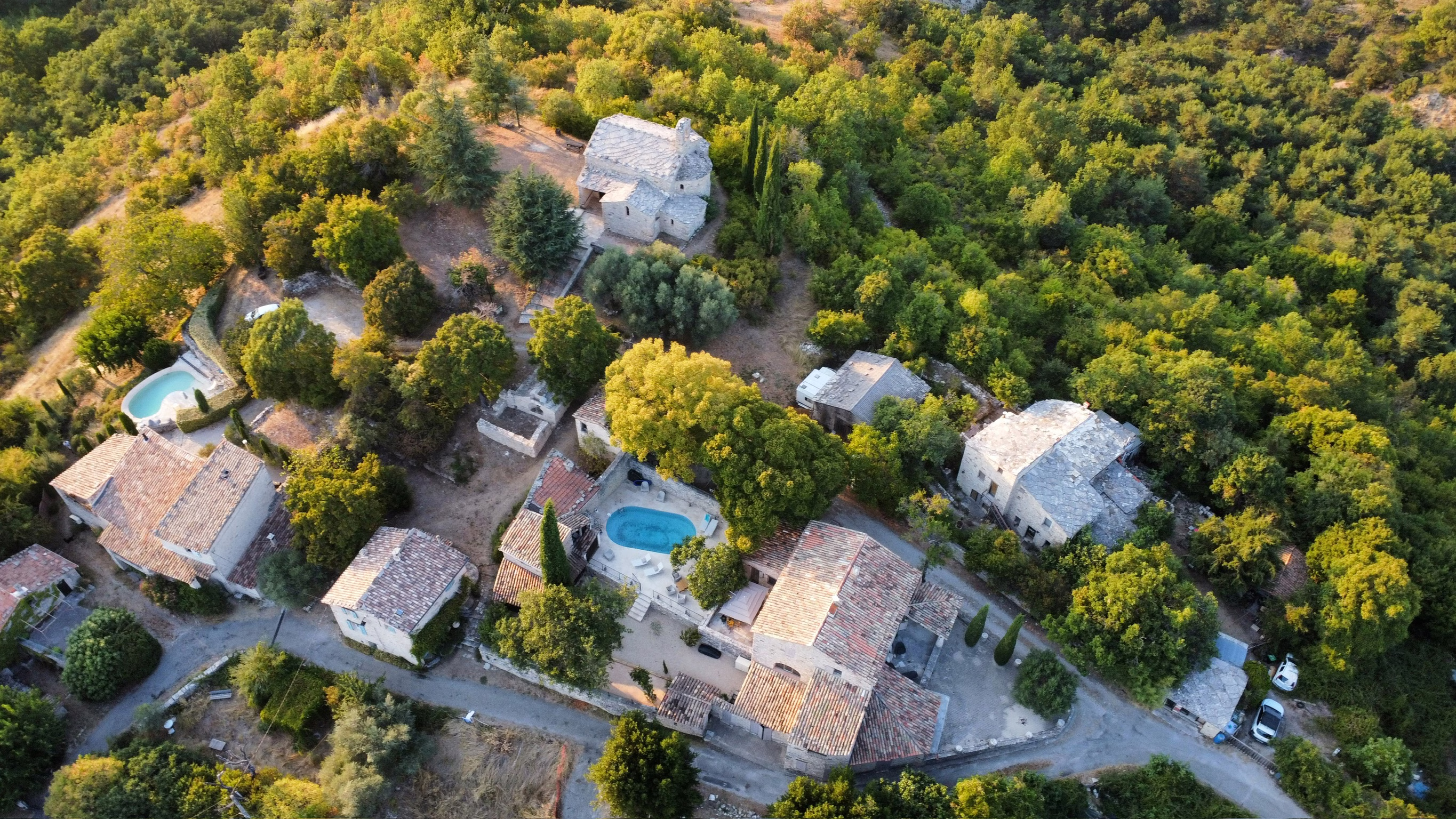 Vue aérienne du Domaine du Mas d'Âme